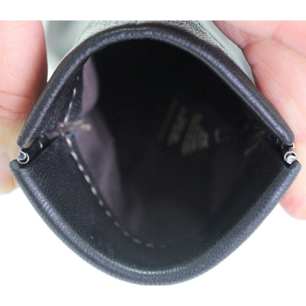 Fossil BLACK GENUINE LEATHER GLASSES SUNGLASSES CASE Sz 7"x3.5" - Picture 7 of 9